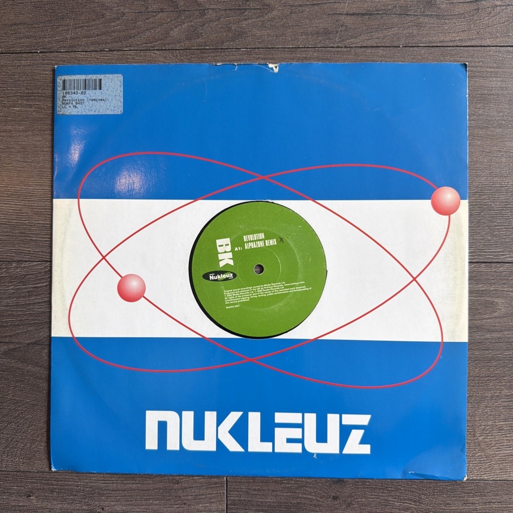 BK Revolution Alphazone Remix POS 51 Nukleuz 12" Vinyl Hard House Trance